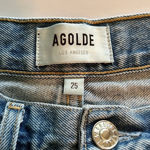 Agolde 90’s Mid Rise Straight Size 25 - Picture 10 of 16